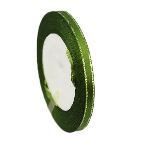 WLIHDB Satinband 6 Stück Satinbänder mit silbernem Rand for Geschenkverpackungen FüR Geschenkverpacken(Color4) von WLIHDB