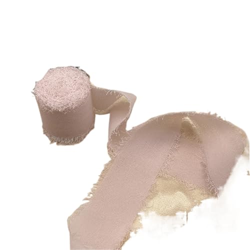 WLIHDB Satinband 6Pcs Seidenband Blumenstrauß Wrap Dekoration Ausgefranste Kante Chiffonband FüR Geschenkverpacken(Color3) von WLIHDB