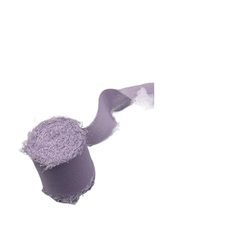 WLIHDB Satinband 6Pcs Seidenband Blumenstrauß Wrap Dekoration Ausgefranste Kante Chiffonband FüR Geschenkverpacken(Color4) von WLIHDB