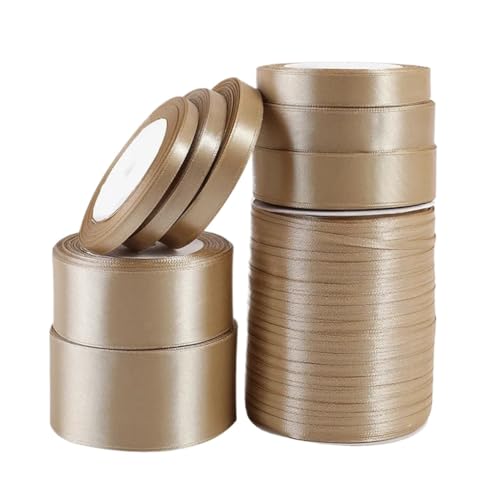 WLIHDB Satinband Seiden-Satinbänder, golden, for Geschenkverpackungen, Dekoration, Geschenkbox-Bänder, DIY-Handarbeit, Zubehör, Band FüR Geschenkverpacken WLIHDB Satinband Seiden-Satinbänder, golden, for Geschenkverpackungen, Dekoration, Geschenkbox-Bänder, DIY-Handarbeit, Zubehör, Band FüR Geschenkverpacken von WLIHDB