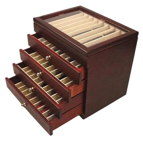 WLIHDB Stift-Displaybox Aufbewahrungsbox for Stifte aus Holz mit einer Kapazität von 50 Stiften, Füllfederhalter-Sammler-Organizer-Box transparentem Fenster FüR Die Aufbewahrung Von Stiftboxen WLIHDB Stift-Displaybox Aufbewahrungsbox for Stifte aus Holz mit einer Kapazität von 50 Stiften, Füllfederhalter-Sammler-Organizer-Box transparentem Fenster FüR Die Aufbewahrung Von Stiftboxen von WLIHDB