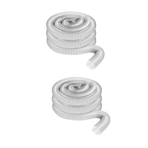 2 Zoll OD 50 Mm Klarer PVC-Staubsammelschlauch Zur Verwendung Mit Staubsammlern Mit Anschlüssen(2PCS) von WLJBITYHW
