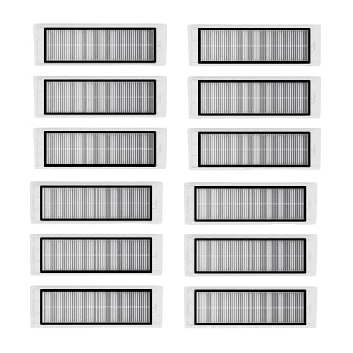 Kompatibel Mit Xiaomi, Kompatibel Mit Roborock S4 S5 S5max S6 S6Max, Ersatzfilterzubehör(12PCS) von WLJBITYHW