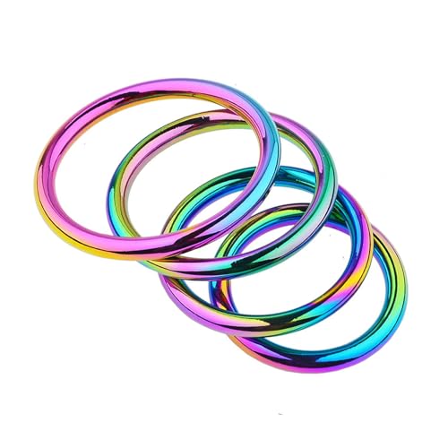 WLKJPP 4 Größen Bondage Penisring Edelstahl Cockring Cock Ring Set (40+45+50+55mm) Metall Bunt Erektionsring Hoden Ring für Männer Verzögerung Ejakulation Lock Ring,Blau,4 Ring von WLKJPP