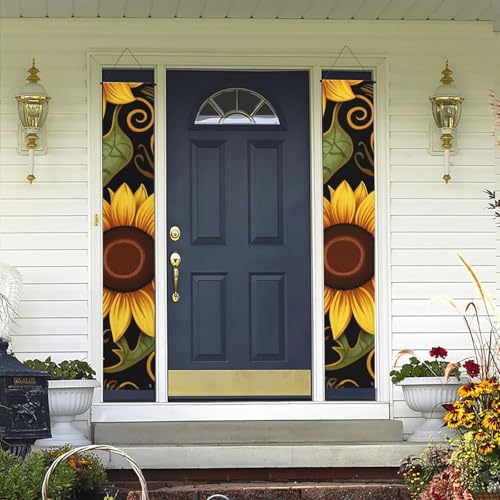 2 Stück Willkommens-Türbanner Schöne Sonnenblume Veranda Schild Hawaii-Dekorationen Flaggen Frühling Sommer Dekor Hintergrund Wandbehang Banner für Outdoor Home Tropical Yard Party Decor Supplies 2 Stück Willkommens-Türbanner Schöne Sonnenblume Veranda Schild Hawaii-Dekorationen Flaggen Frühling Sommer Dekor Hintergrund Wandbehang Banner für Outdoor Home Tropical Yard Party Decor Supplies von WLKSNBVD