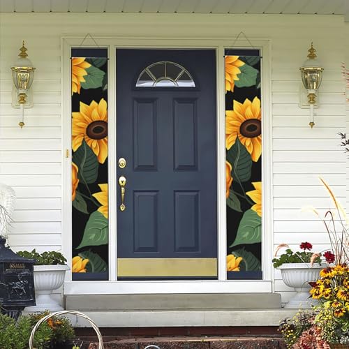 2 Stück Willkommens-Türbanner Sonnenblumen-Muster Veranda-Schild Hawaii-Dekorationen Flaggen Frühling Sommer Dekor Hintergrund Wandbehang Banner für Outdoor Home Tropical Yard Party Decor Supplies 2 Stück Willkommens-Türbanner Sonnenblumen-Muster Veranda-Schild Hawaii-Dekorationen Flaggen Frühling Sommer Dekor Hintergrund Wandbehang Banner für Outdoor Home Tropical Yard Party Decor Supplies von WLKSNBVD