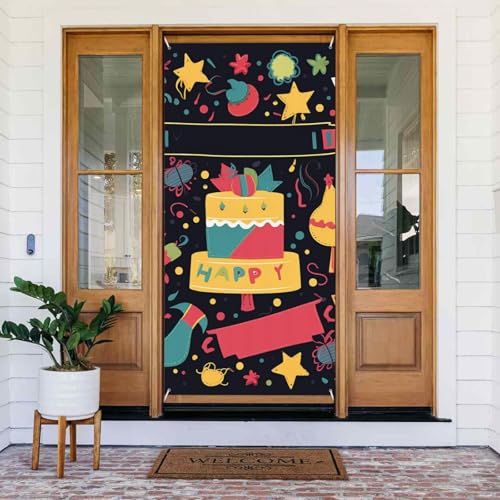 Türabdeckung Happy Birthday Bilder Türbanner Willkommens-Türdekoration Hofbanner Schild Foto Hintergrund Veranda Banner Frühling Sommer saisonale Party Dekor Indoor Outdoor Türvorhang 80 x 183 cm Türabdeckung Happy Birthday Bilder Türbanner Willkommens-Türdekoration Hofbanner Schild Foto Hintergrund Veranda Banner Frühling Sommer saisonale Party Dekor Indoor Outdoor Türvorhang 80 x 183 cm von WLKSNBVD