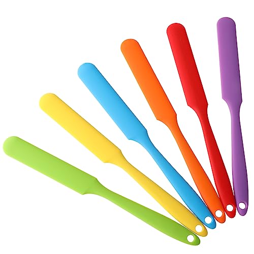 WLLHYF Color Silicone Spatula 6pcs 9.8 inch Extra Large Long Handle Non Stick Baking Icing Scraper Pastel Spreader Mixing Stir Sticks Cake Cream Pancake Fruit Resin Spread Scraper Set Mix 6 Colors WLLHYF Color Silicone Spatula 6pcs 9.8 inch Extra Large Long Handle Non Stick Baking Icing Scraper Pastel Spreader Mixing Stir Sticks Cake Cream Pancake Fruit Resin Spread Scraper Set Mix 6 Colors von WLLHYF