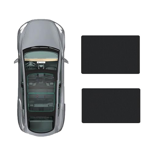 WLLLLa Auto Schiebedach Sonnenschutz Für BMW IX3 2021-,Elektrostatische Adsorption Schiebedach Dachfenster-Rollo Auto Sonnenschutz,C-Black Regular Style von WLLLLa