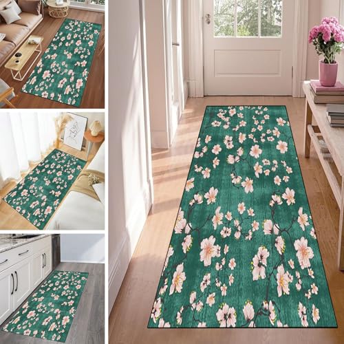 WLNYQF Läufer Flur Küche Waschbar rutschfest 120x350cm Rosa Pflanzen und Blumen Küchenteppich Flurteppich Teppich Fur Korridor Wohnzimmer Schlafzimmer Meterware Anpassbar Breite 40-120cm WLNYQF Läufer Flur Küche Waschbar rutschfest 120x350cm Rosa Pflanzen und Blumen Küchenteppich Flurteppich Teppich Fur Korridor Wohnzimmer Schlafzimmer Meterware Anpassbar Breite 40-120cm von WLNYQF