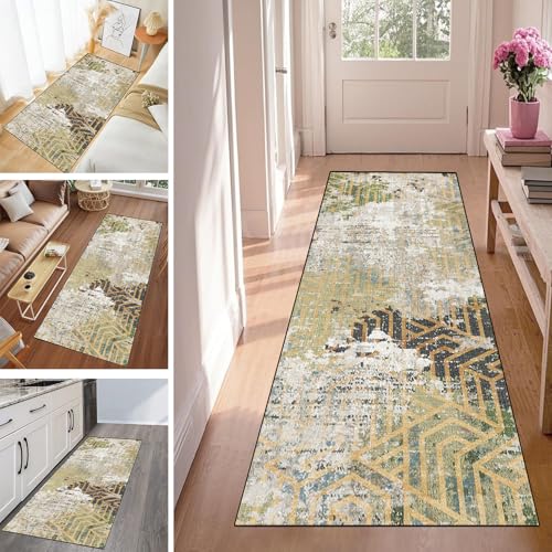 WLNYQF Läufer Flur Küche Waschbar rutschfest 120x450cm Gelber türkischer Stil Küchenteppich Flurteppich Teppich Fur Korridor Wohnzimmer Schlafzimmer Meterware Anpassbar Breite 40-120cm WLNYQF Läufer Flur Küche Waschbar rutschfest 120x450cm Gelber türkischer Stil Küchenteppich Flurteppich Teppich Fur Korridor Wohnzimmer Schlafzimmer Meterware Anpassbar Breite 40-120cm von WLNYQF