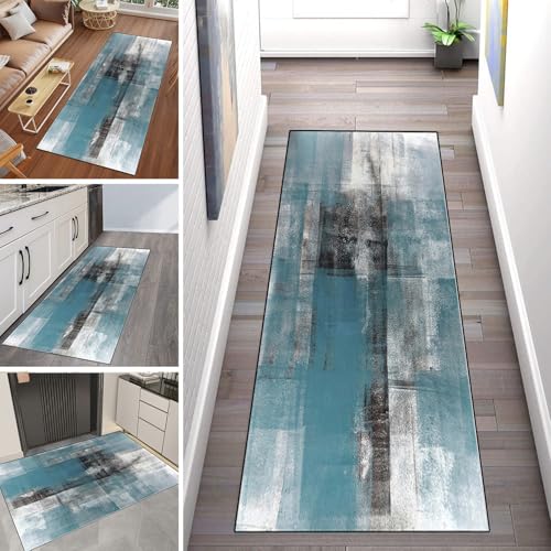 WLNYQF Läufer Flur Küche Waschbar rutschfest 50x400cm Blaue und Schwarze Tinte Küchenteppich Flurteppich Teppich Fur Korridor Wohnzimmer Schlafzimmer Meterware Anpassbar Breite 40-120cm WLNYQF Läufer Flur Küche Waschbar rutschfest 50x400cm Blaue und Schwarze Tinte Küchenteppich Flurteppich Teppich Fur Korridor Wohnzimmer Schlafzimmer Meterware Anpassbar Breite 40-120cm von WLNYQF