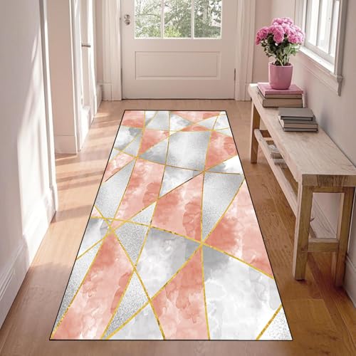 WLNYQF Läufer Flur Küche Waschbar rutschfest 60x120cm Marmorrosa Küchenteppich Flurteppich Teppich Fur Korridor Wohnzimmer Schlafzimmer Meterware Anpassbar Breite 40-120cm WLNYQF Läufer Flur Küche Waschbar rutschfest 60x120cm Marmorrosa Küchenteppich Flurteppich Teppich Fur Korridor Wohnzimmer Schlafzimmer Meterware Anpassbar Breite 40-120cm von WLNYQF