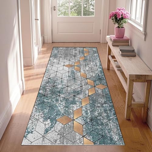 WLNYQF Läufer Flur Küche Waschbar rutschfest 70x140cm Plaid Grün Küchenteppich Flurteppich Teppich Fur Korridor Wohnzimmer Schlafzimmer Meterware Anpassbar Breite 40-120cm WLNYQF Läufer Flur Küche Waschbar rutschfest 70x140cm Plaid Grün Küchenteppich Flurteppich Teppich Fur Korridor Wohnzimmer Schlafzimmer Meterware Anpassbar Breite 40-120cm von WLNYQF