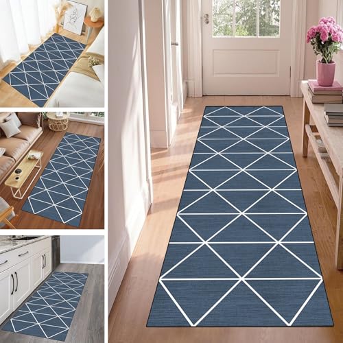 WLNYQF Läufer Flur Küche Waschbar rutschfest 70x250cm Grau-Blauer Dreieckskreis Küchenteppich Flurteppich Teppich Fur Korridor Wohnzimmer Schlafzimmer Meterware Anpassbar Breite 40-120cm WLNYQF Läufer Flur Küche Waschbar rutschfest 70x250cm Grau-Blauer Dreieckskreis Küchenteppich Flurteppich Teppich Fur Korridor Wohnzimmer Schlafzimmer Meterware Anpassbar Breite 40-120cm von WLNYQF