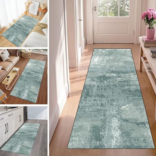 WLNYQF Läufer Flur Küche Waschbar rutschfest 90x160cm Grüne Tinte Küchenteppich Flurteppich Teppich Fur Korridor Wohnzimmer Schlafzimmer Meterware Anpassbar Breite 40-120cm WLNYQF Läufer Flur Küche Waschbar rutschfest 90x160cm Grüne Tinte Küchenteppich Flurteppich Teppich Fur Korridor Wohnzimmer Schlafzimmer Meterware Anpassbar Breite 40-120cm von WLNYQF