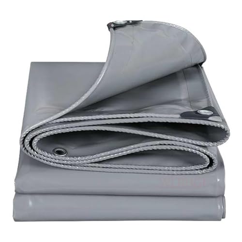 WLRHGl Abdeckplane, 0.5 x 4 m wasserdicht, PVC Schutzplane Gewebeplane mit Ösen, UV stabil reißfest LKW Plane, Mehrzweck Abdeckung für Gartenmöbel Holz Pool Trampolin Auto, WLR010, Grau WLRHGl Abdeckplane, 0.5 x 4 m wasserdicht, PVC Schutzplane Gewebeplane mit Ösen, UV stabil reißfest LKW Plane, Mehrzweck Abdeckung für Gartenmöbel Holz Pool Trampolin Auto, WLR010, Grau von WLRHGl