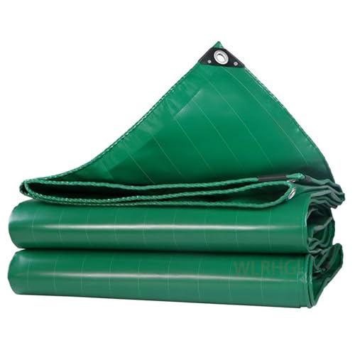WLRHGl Abdeckplane Gewebeplane, 1.5 x 2 m Schutzplane Bootsplane Holzplane Plane mit Ösen für Poll Gartenmöbel Trampolin Auto wasserdicht reißfest wasserfest WLR010, Grün von WLRHGl
