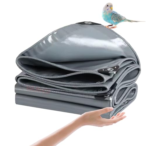 WLRHGl Abdeckplane aus LKW Planenstoff, 2.5 x 3 m Gewebeplane PVC Plane Schutzplane Industrie für Poll Gartenmöbel Trampolin Auto wasserdicht reißfest wasserfest WLR010, Grau WLRHGl Abdeckplane aus LKW Planenstoff, 2.5 x 3 m Gewebeplane PVC Plane Schutzplane Industrie für Poll Gartenmöbel Trampolin Auto wasserdicht reißfest wasserfest WLR010, Grau von WLRHGl