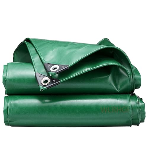 WLRHGl Gewebeplane Abdeckplane, 1.5 x 2.5 m Gewebeplane, Wasserdicht Schimmelresistent Reißfest Schutzplane Bootsplane Holzplane für Pool Gartenmöbel Trampolin WLR010, Grün von WLRHGl