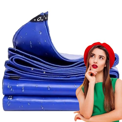 WLRHGl Gewebeplane Abdeckplane, 1.5 x 8 m Gewebeplane Schutzplane Plane zum universellen Gebrauch PVC Enthält hochfestes Nylongarn Wasserdicht reißfest WLR010, Blau WLRHGl Gewebeplane Abdeckplane, 1.5 x 8 m Gewebeplane Schutzplane Plane zum universellen Gebrauch PVC Enthält hochfestes Nylongarn Wasserdicht reißfest WLR010, Blau von WLRHGl