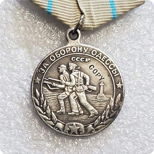 WLTY SOWJETISCHE UDSSR-Medaille des Zweiten Weltkriegs ZUR VERTEIDIGUNG DER Odessa-Kopie von WLTY