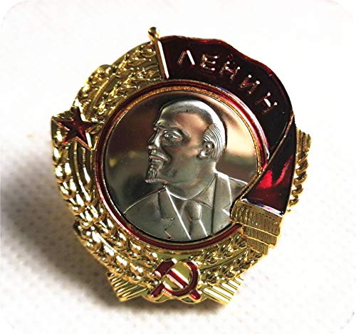 WLTY Sowjetischer Orden des Roten Banners Schrauben Sie die Abzeichen zurück CCCP Orden Lenina UDSSR Orden der Lenin-Militärmedaille vor der Sowjetunion von WLTY