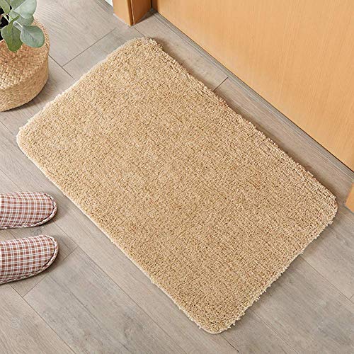 WLVG Badematte Fußmatten für Badezimmer Schlafzimmer Eingangsmatte Mikrofaser Shag Fußmatte Teppich, Bad Teppich Matte Absorbent Machine Washable-d 120x180cm (47x71inch) von WLVG