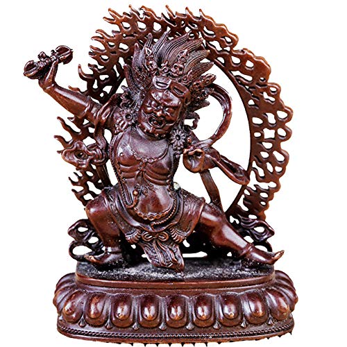 WLVG Gott des Reichtums Statue tibetisch, hinduistisch Mahakala Beschützer des Dharma-Buddhismus Vajrapani Figur Skulptur Messing Ornament, Wohlstand Reichtum Dekoration,A WLVG Gott des Reichtums Statue tibetisch, hinduistisch Mahakala Beschützer des Dharma-Buddhismus Vajrapani Figur Skulptur Messing Ornament, Wohlstand Reichtum Dekoration,A von WLVG