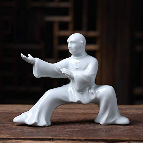WLVG Statuen Skulptur Ornamente Moderne Kunst Kung Fu Miniatur Figuren Dekor/Chinesische Tai Chi Performance Statue Ornament/Home Desk Garten Skulptur von WLVG