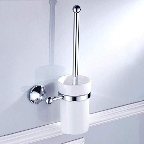 WLVG Toilettenreinigungsbürste Badezimmer Toilettenbürstenhalter mit Keramikbecher Massivmessing Gold/Chrom Finish Wandmontage Badezimmerzubehör WC-Bürste WLVG Toilettenreinigungsbürste Badezimmer Toilettenbürstenhalter mit Keramikbecher Massivmessing Gold/Chrom Finish Wandmontage Badezimmerzubehör WC-Bürste von WLVG