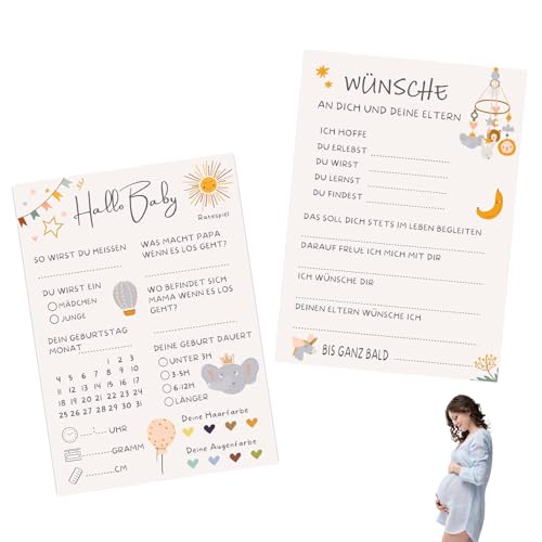 10 Stück Babyparty Spiele,Baby Shower Deko,Baby Party,Babyshower Karten zum Ausfüllen,Ratespiel Babyparty Deko Junge Ideen,Babyshowerparty Spiele für die Gender Reveal Mädche,Beidseitig Bedruckt 10 Stück Babyparty Spiele,Baby Shower Deko,Baby Party,Babyshower Karten zum Ausfüllen,Ratespiel Babyparty Deko Junge Ideen,Babyshowerparty Spiele für die Gender Reveal Mädche,Beidseitig Bedruckt von WLVinson