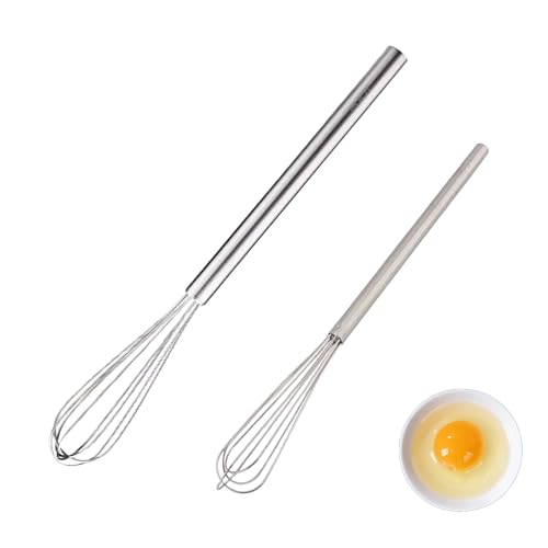 2 Stück Edelstahl-Schneebesen Robuste Rührbesen mit antirostigen Griffen Stabile Drahtkonstruktion für Kochen & Mixen 304-Stahl-Garantie Praktisches 2er-Paket mit abgestufteten Größen (Groß+Klein) 2 Stück Edelstahl-Schneebesen Robuste Rührbesen mit antirostigen Griffen Stabile Drahtkonstruktion für Kochen & Mixen 304-Stahl-Garantie Praktisches 2er-Paket mit abgestufteten Größen (Groß+Klein) von WLVinson