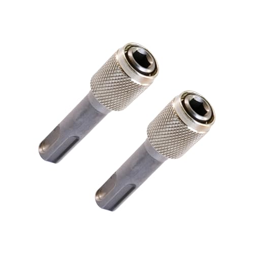2 Stück SDS Plus Adapter 6,35mm,Sechskantschaft Bohrerhalter Konverter,Silber Bithalter für Schlagbohrer,Erdbohrer,Tiefenerder,Erdungsspieß,Perfekt für industrielle Anwendungen,Heimwerkerprojekte 2 Stück SDS Plus Adapter 6,35mm,Sechskantschaft Bohrerhalter Konverter,Silber Bithalter für Schlagbohrer,Erdbohrer,Tiefenerder,Erdungsspieß,Perfekt für industrielle Anwendungen,Heimwerkerprojekte von WLVinson