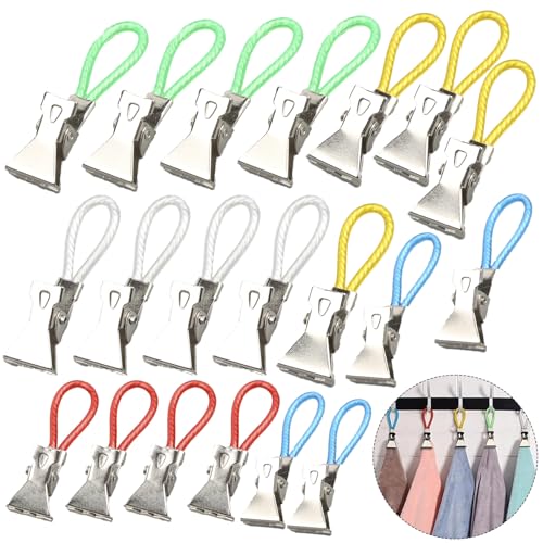 20 Stück Handtuchklammern Aufhänger für Handtücher Handtuch aufhänger Handtuchaufhänger Clip Handtuchclips zum Aufhängen Handtuchaufhänger ohne Nähen Bunt Bad und Küche (Weiß, Rot, Grün, Gelb, Blau) 20 Stück Handtuchklammern Aufhänger für Handtücher Handtuch aufhänger Handtuchaufhänger Clip Handtuchclips zum Aufhängen Handtuchaufhänger ohne Nähen Bunt Bad und Küche (Weiß, Rot, Grün, Gelb, Blau) von WLVinson