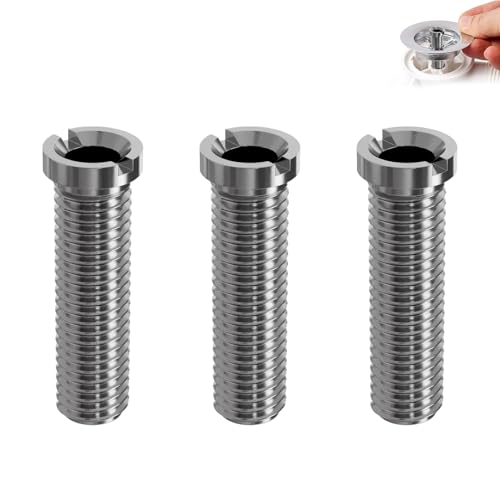 3 Stück Hohlschraube Spüle,Hohlschrauben für Waschbecken,Edelstahl Hohlschrauben,Abflussschrauben passend für Küchenspülen,Waschbecken Schrauben,Langlebige Konstruktion für einfache Installation(35MM) von WLVinson