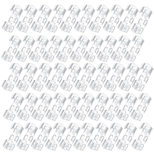 60 Stück Kabelführung,Kabelhalter Selbstklebend,Kabelbefestigung Lichterkette,Kabelklemmen Selbstklebend,Cable Clips,Kabel Halterung Kleben für Büro,Zuhause,Auto,chreibtisch Kabel (transparent) von WLVinson