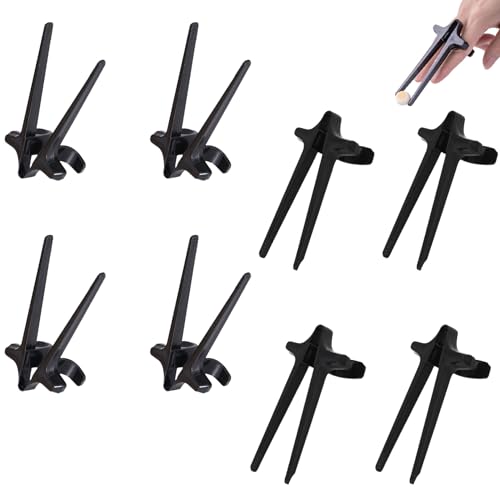 8 Stück Fingerstäbchen für Gamer,Stäbchen zum Essen,Snack Fingerstäbchen,Gaming Gadgets,Hand-Free Snack Finger Chopsticks,Gaming-Snack-Essstäbchen,Essstäbchen Hilfe Gamer,Faule Hilfsstäbchen (Schwarz) von WLVinson