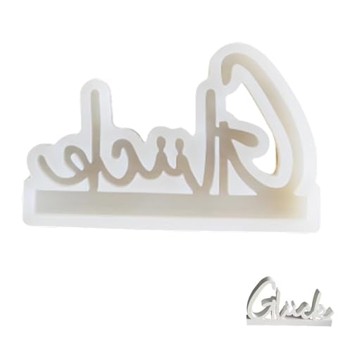 Silikonformen Gießformen,Giessformen Silikon,3D Gießformen Gips,Gips Gießen Formen,Gipsformen,DIY Glück Gießform Kerzenhalter,Silikonform,Silicone Mold,Antihaft Gießforme für Sojawach,Seife(Good Luck) von WLVinson