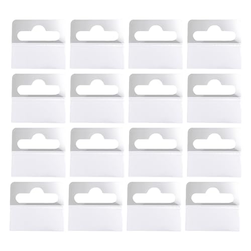 200 Stück PVC Aufhängelaschen Selbstklebend Transparent Eurolochaufhänger für Verkaufsartikel Laden Einzelhandel Display,mit Schlitz Löchern Klebelaschen Hängen Tabs für Büro,Ausbildung und Zuhause von WLVinson
