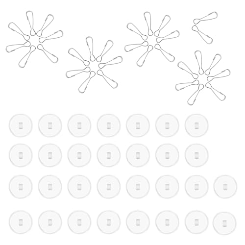 60 Stück Selbstklebende Deckenhaken,Klebehaken Decke,Tesa Deckenhaken Ohne Bohren,Haken Decke Ohne Bohren,Deckenbefestigung,Powerstrips,Klebehaken Decke für Lichterketten fur Küche und Badezimmer von WLVinson