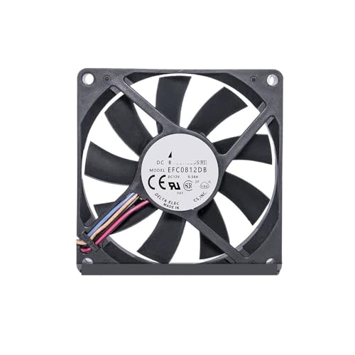 WLWOZMD Für Delta EFC0812DB 8CM 80MM 8015 80 * 80 * 15mm 80 * 80 * 15MM 12V 0,5A 4-Draht-PWM-Lüfter(3 Wires) von WLWOZMD