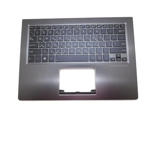 WLWOZMD Laptop PalmRest & Tastatur Für ASUS UX302 UX302L UX302LA UX302LG Grau Shell Backlit mit LA'sW'sHB'sBR'SAR(Hebrew HB) von WLWOZMD