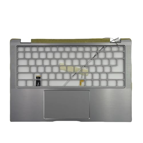 WLWOZMD Top Case für Dell für Latitude 9420 9430 2-in-1 Palmrest Cover Touchpad TP Panel Bottom Silber 09HX33 07NMN4(C Cover) von WLWOZMD