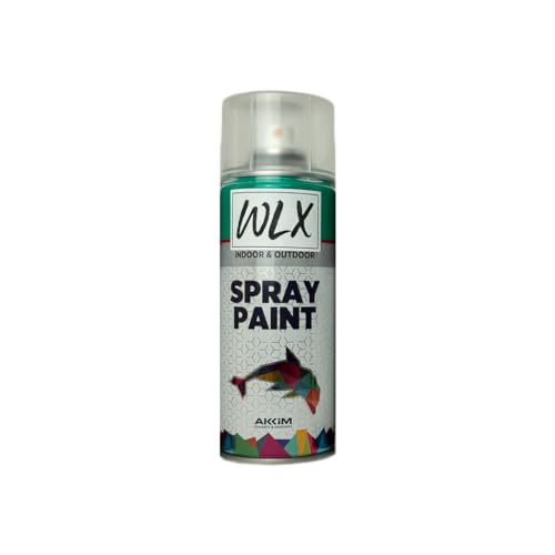 WLX Sprayfarbe 400 ml. Schnelltrocknende Sprühdose. Sprühfarbe, Sprühlack, Lackspray, Graffiti-Farbe, Spraydose. RAL-Farbe. Glänzend (Grün (RAL 6016)) von WLX