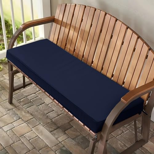 WLXFF Bankauflage Outdoor Wetterfest, rutschfeste Bankkissen Sitzpolster Outdoor Bank, Sitzauflage Gartenbank Auflag, Sitzkissen Outdoor Wasserfest Sofakissen FüR Fensterbank Innen,No3,110X45X3CM von WLXFF