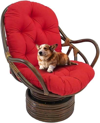 WLXFF Dickes Kissen für Terrassenstuhl, Einteiliges Schaukelstuhl Auflage Kissen Sitzkissen mit Krawatten, Chaiselongue-Kissen, hohe Rückenlehne, Liege für Schaukelstuhl, Sofakissen,No10,120X60X13CM von WLXFF