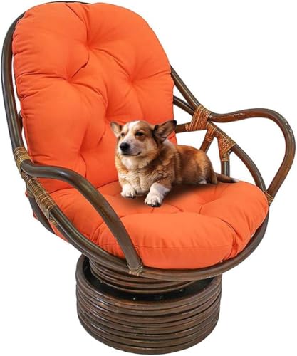 WLXFF Dickes Kissen für Terrassenstuhl, Einteiliges Schaukelstuhl Auflage Kissen Sitzkissen mit Krawatten, Chaiselongue-Kissen, hohe Rückenlehne, Liege für Schaukelstuhl, Sofakissen,No6,120X60X13CM von WLXFF