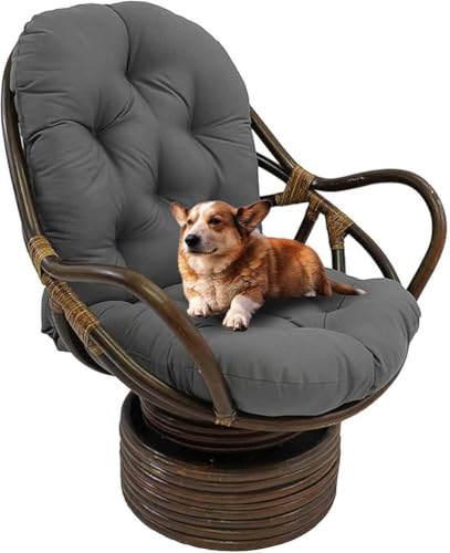 WLXFF Dickes Kissen für Terrassenstuhl, Einteiliges Schaukelstuhl Auflage Kissen Sitzkissen mit Krawatten, Chaiselongue-Kissen, hohe Rückenlehne, Liege für Schaukelstuhl, Sofakissen,No3,120X60X13CM von WLXFF