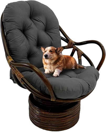 WLXFF Dickes Kissen für Terrassenstuhl, Einteiliges Schaukelstuhl Auflage Kissen Sitzkissen mit Krawatten, Chaiselongue-Kissen, hohe Rückenlehne, Liege für Schaukelstuhl, Sofakissen,No12,120X60X13CM von WLXFF